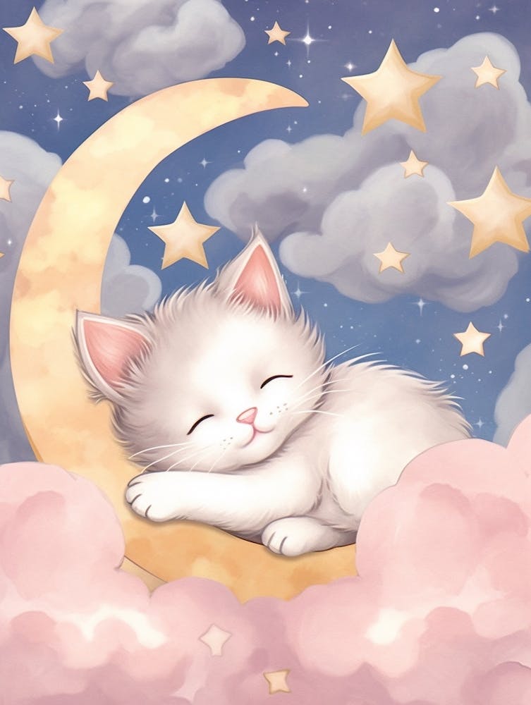 Sleeping Baby Kitten 1