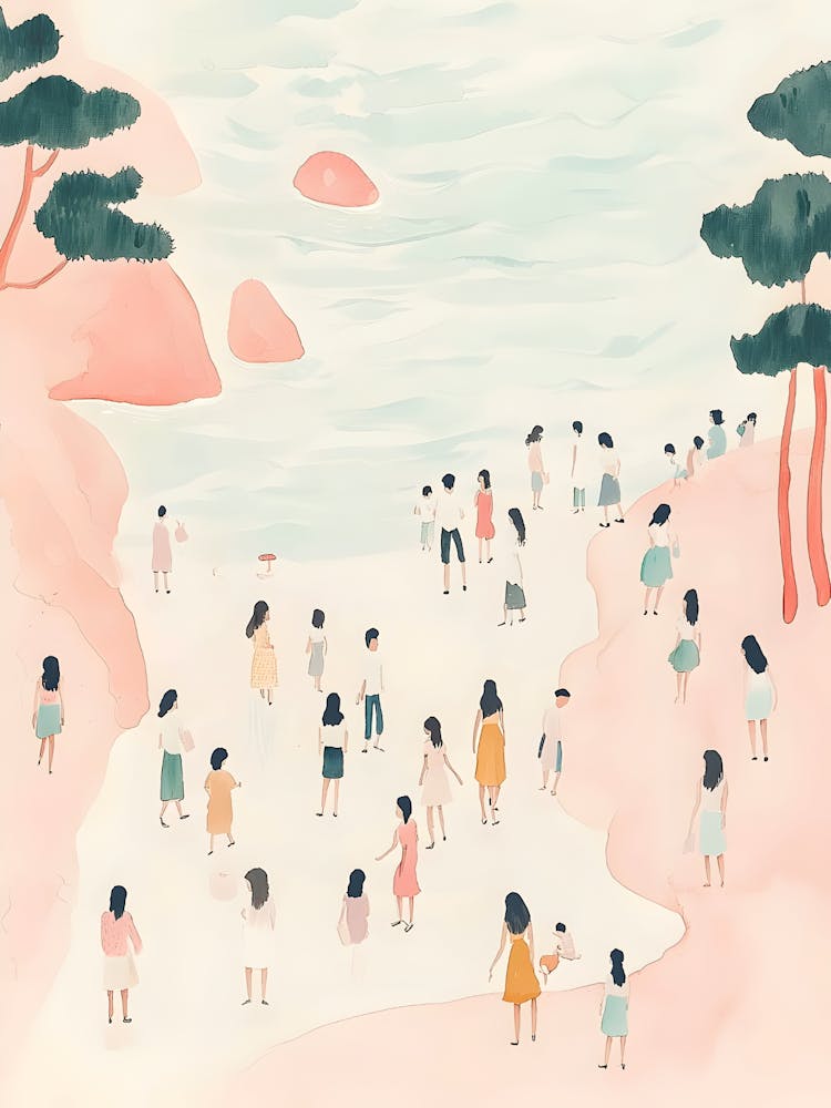 People At The Beach 1