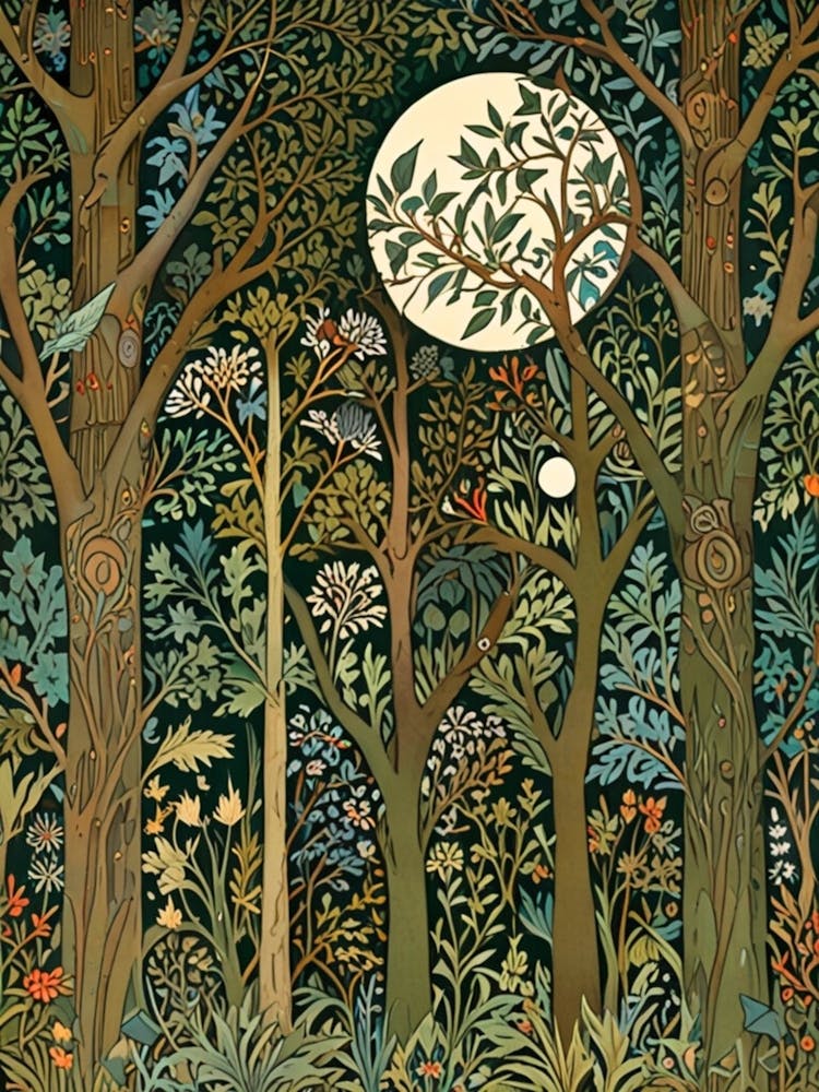 William Morris Forest At Night 45