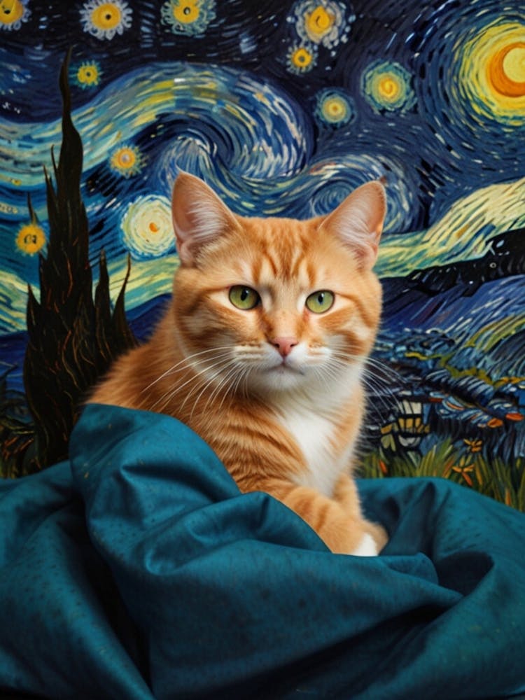 Starry Night Cat 2