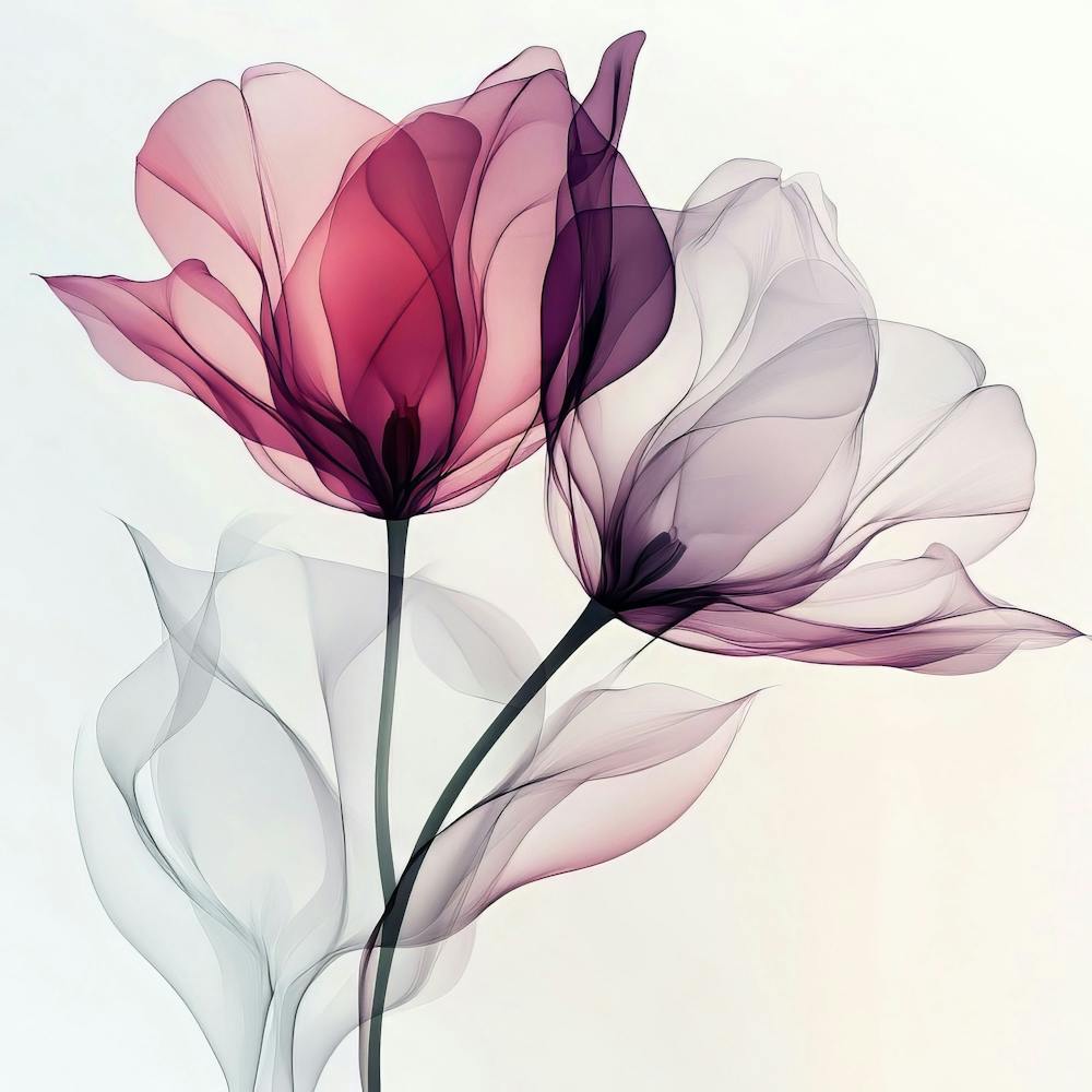 Pastell Röntgen Icm Blumen 16
