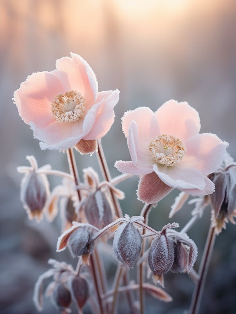 Frosty Botanical Christmas Rose 3