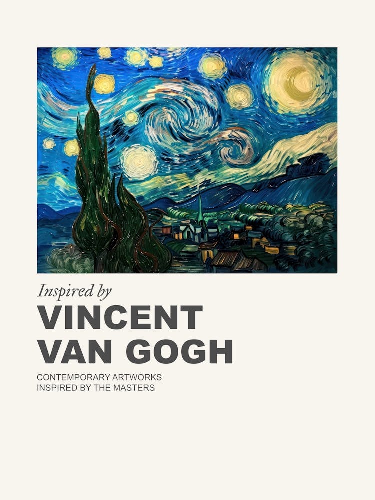 Museum Poster Inspired By Vincent Van Gogh 5
