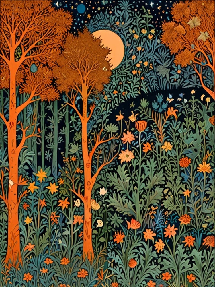 William Morris Night In The Forest 40
