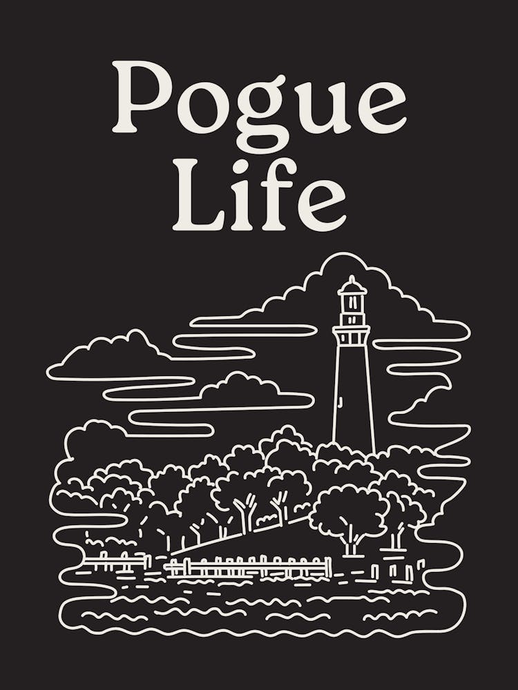 Pogue Life Print | Outer Banks Wall Art | North Carolina Decor | Beachy Coastal Tropical Wall Art | Travel OBX