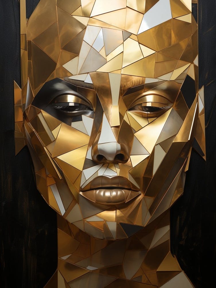 Abstract Geometric Lady Portrait 19