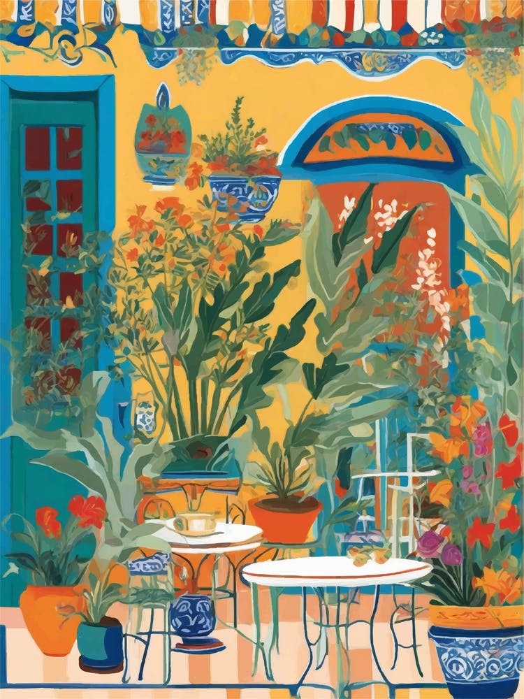 Colorful Cafe Facade
