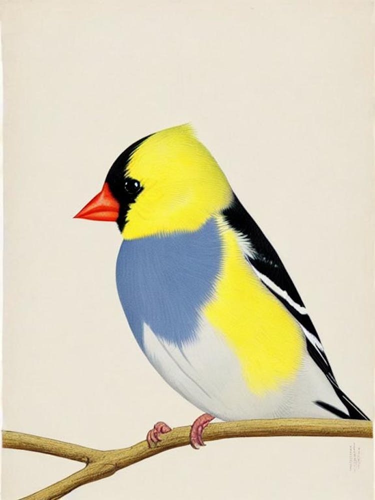 American Goldfinch 2 Illustration Bird