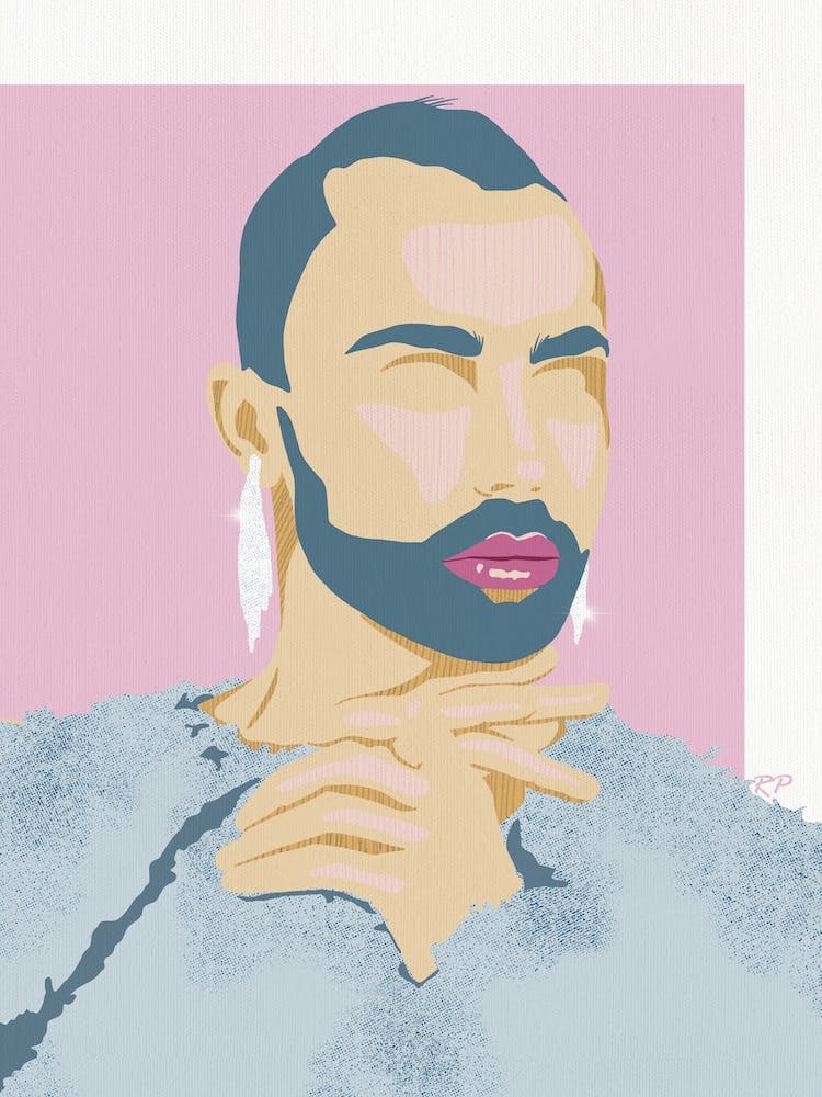 Queer Elegance Navy & Purple