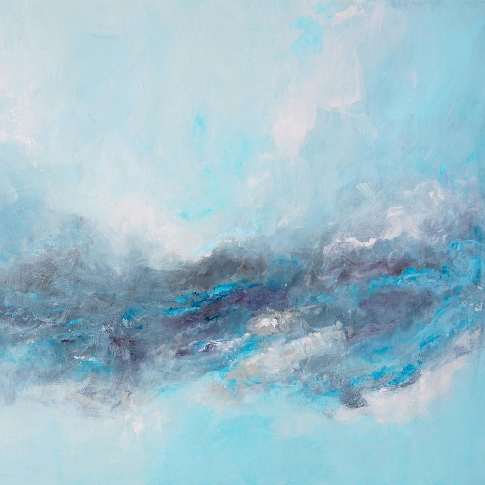 Abstract Sky Painting Square