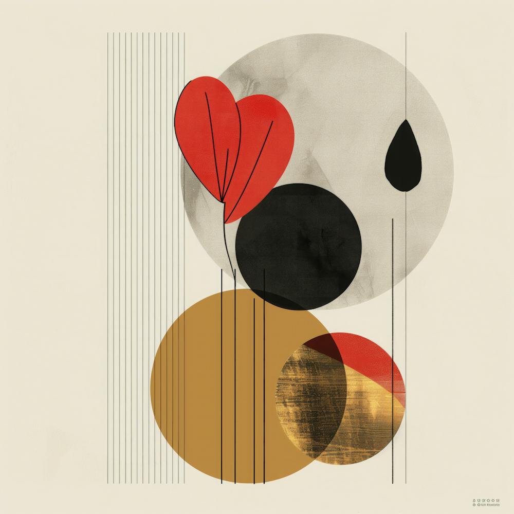 Floral Geometry: Minimalist Elegance