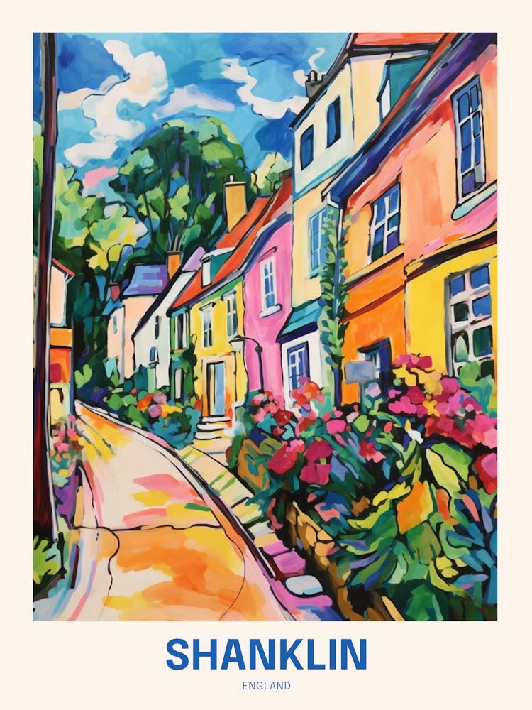 Shanklin England 2 Uk Travel Poster