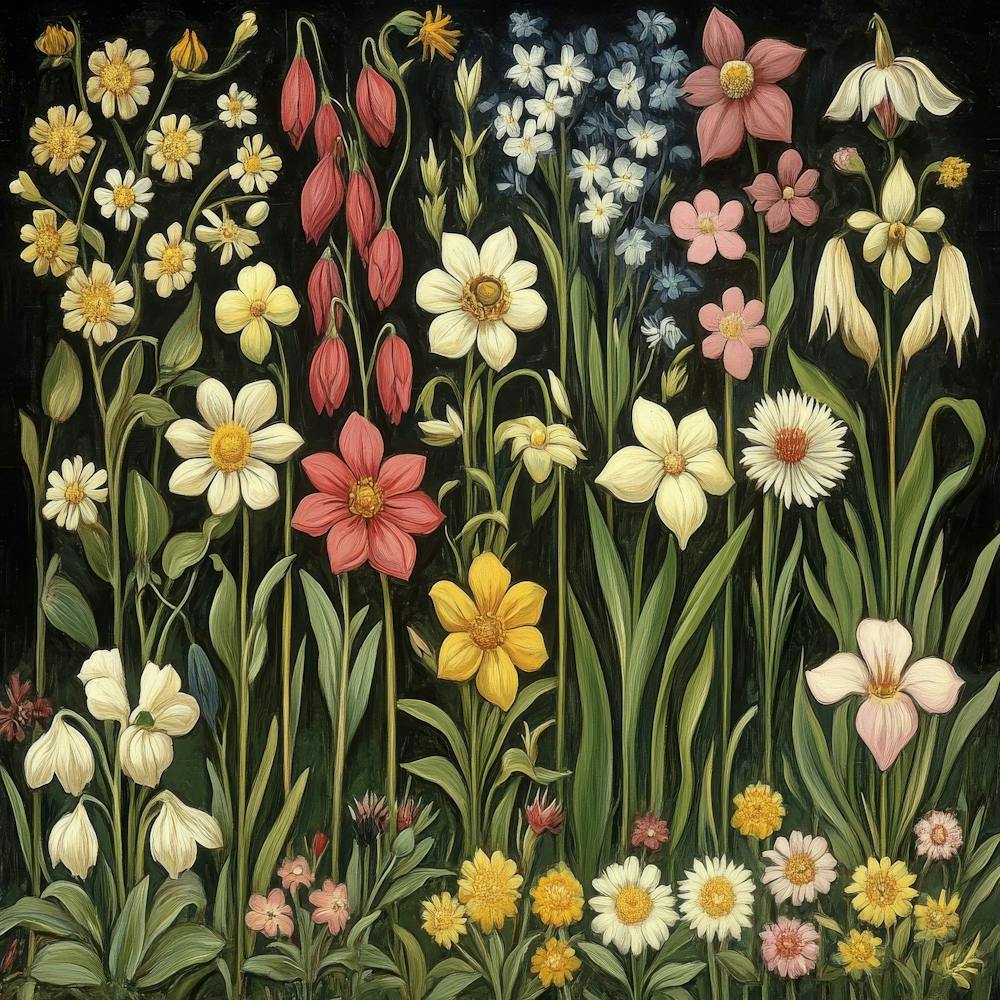 Jonquilles dans un Jardin - Art