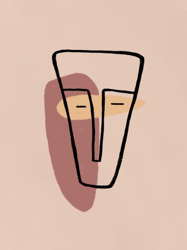 The Mask Pink & Brown