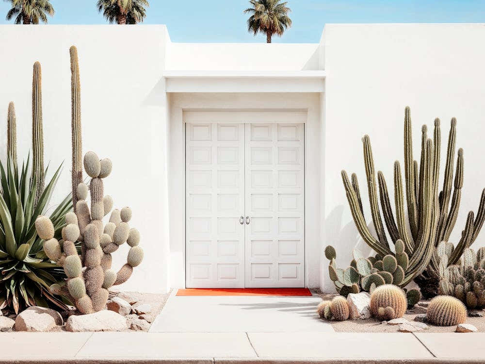 California Dreaming - White Mid-Century Modern House