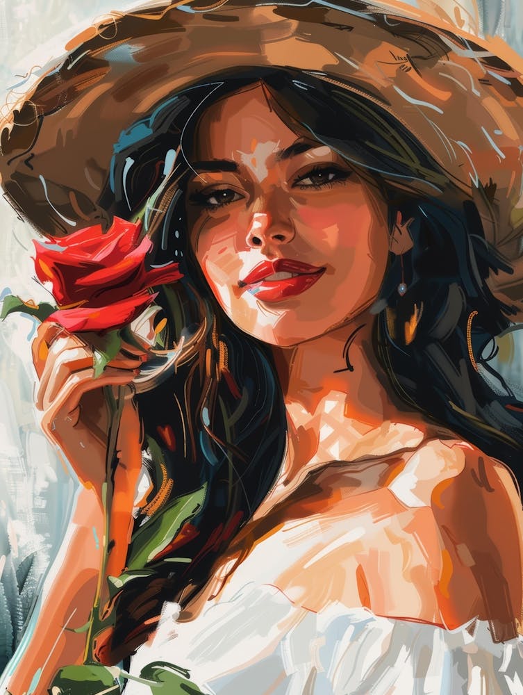 Woman In A Hat 83