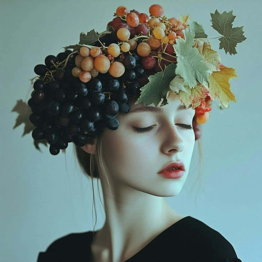 Grapes On A Girl'S Head