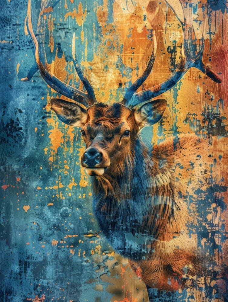Elk painting 7