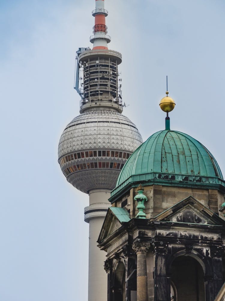 Berlin Cathedral And The Tv Tower Near That