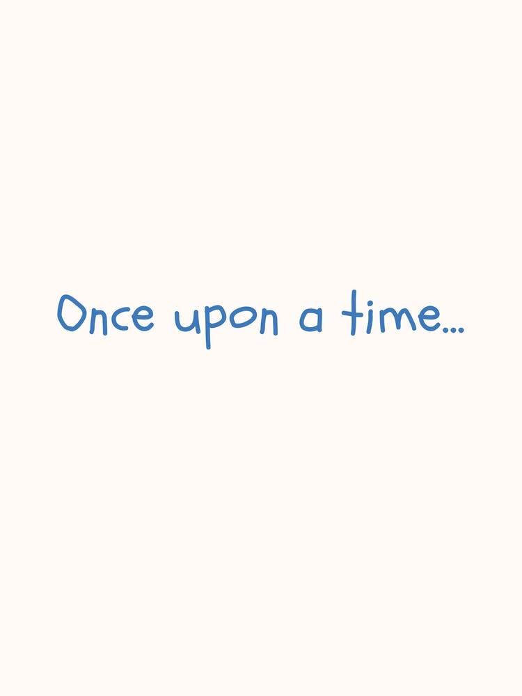 Once Upon A Time Blue Quote Poster