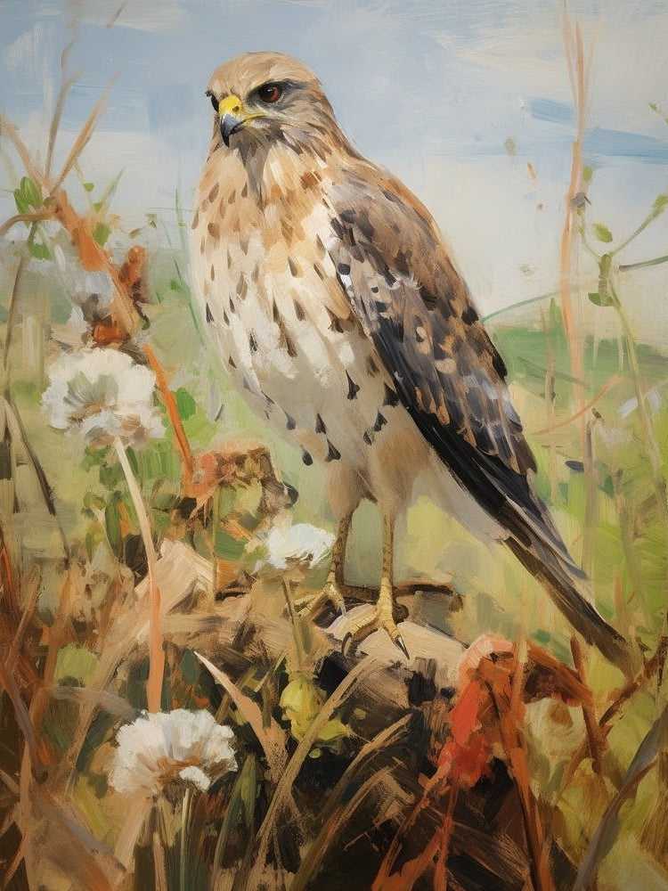 Bird Painting Eurasian Sparrowhawk 1