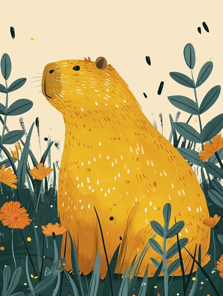 Yellow Capybara 1