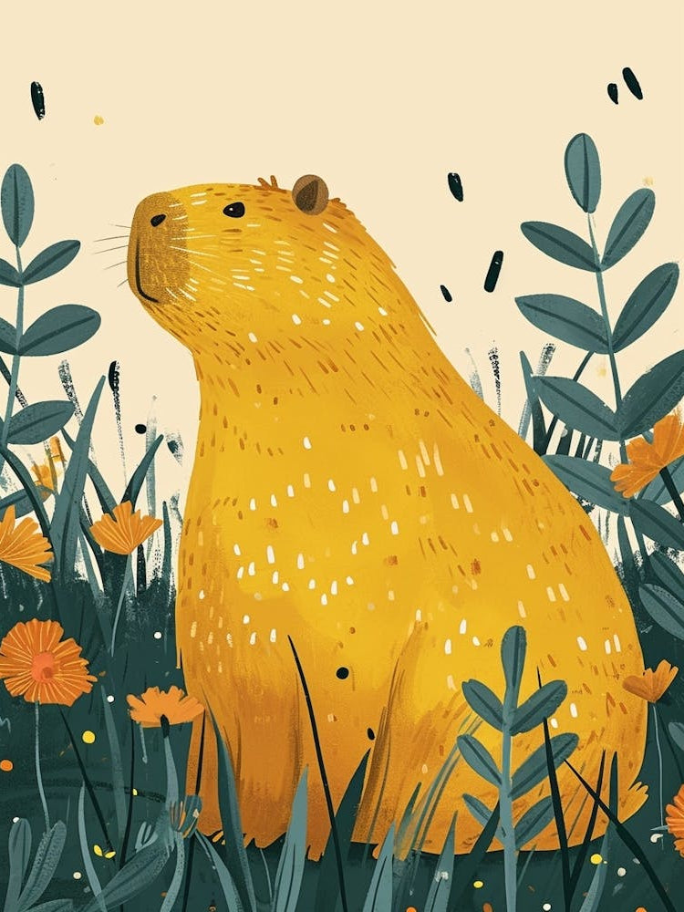 Yellow Capybara 1
