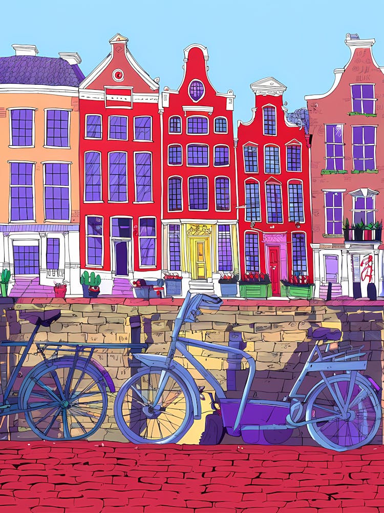 Amsterdam Art Canvas Print