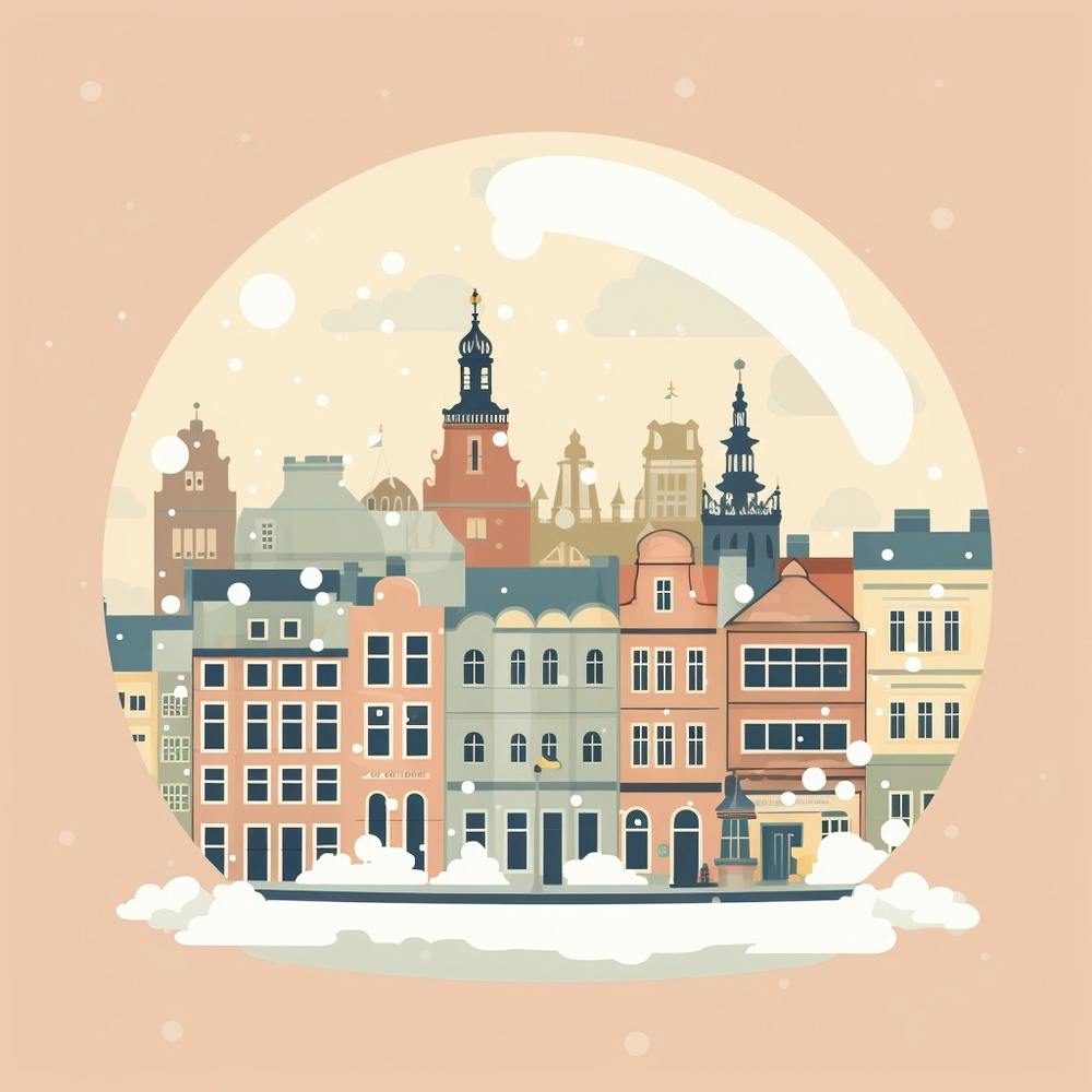 Copenhagen Denmark 4 Snowglobe