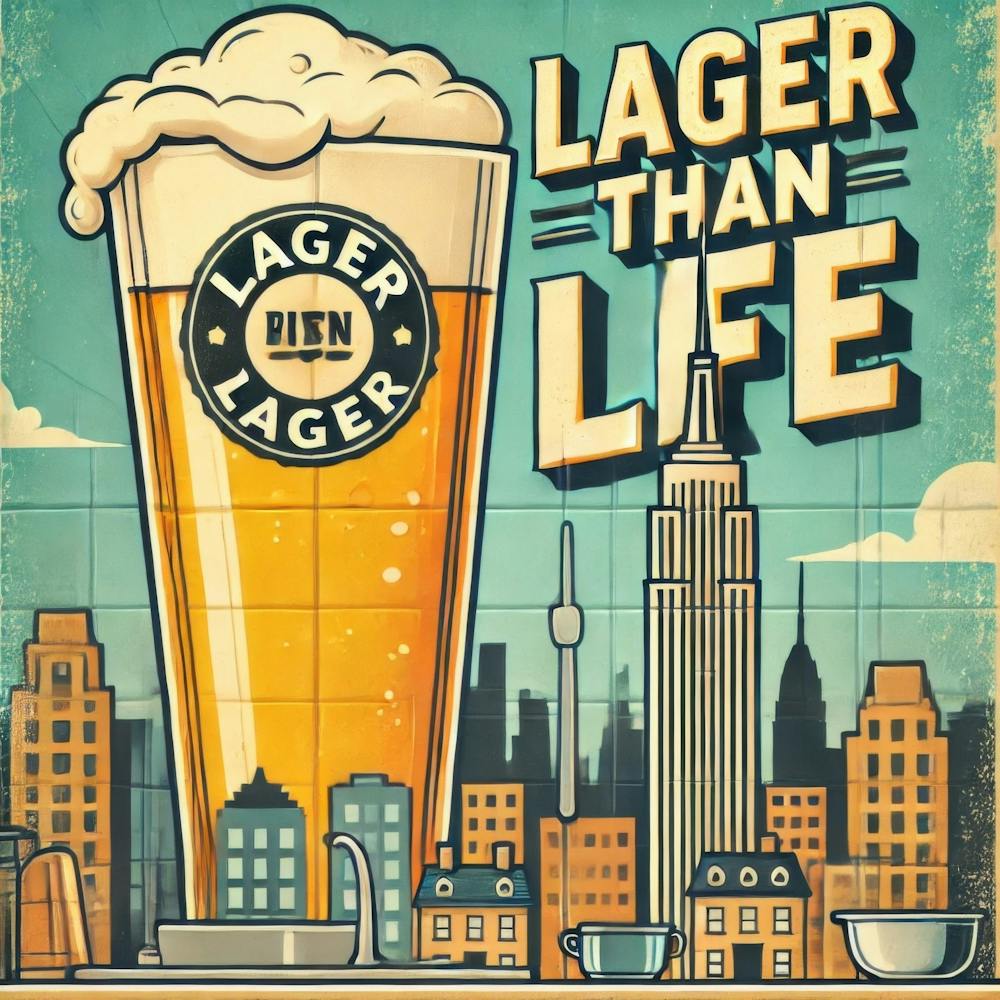Lager Than Life. Série d'Art de Cuisine Kitschy
