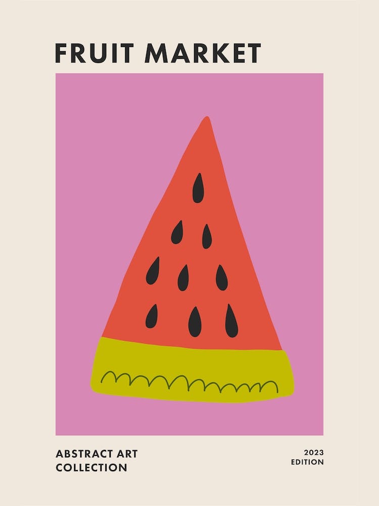 Fruit Market Colorful Abstract Kitchen Art 3