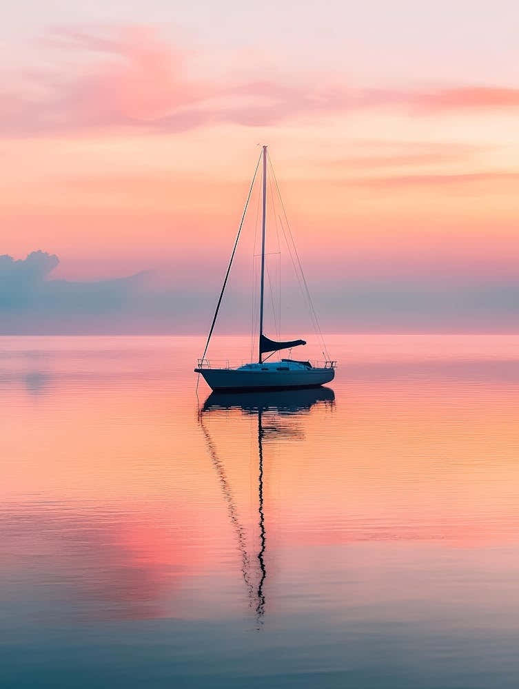 Sailboat At Sunset 40
