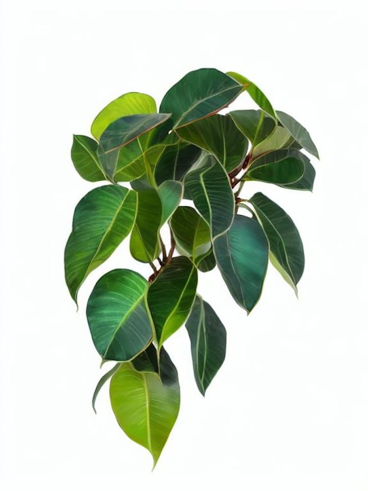 Creeping Fig (Ficus Pumila) Watercolor