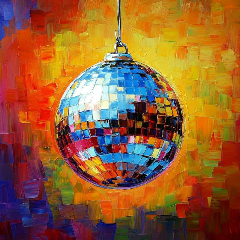 1anamulhaqueanik Disco Ball Painting Art Chaos 35 Style Raw