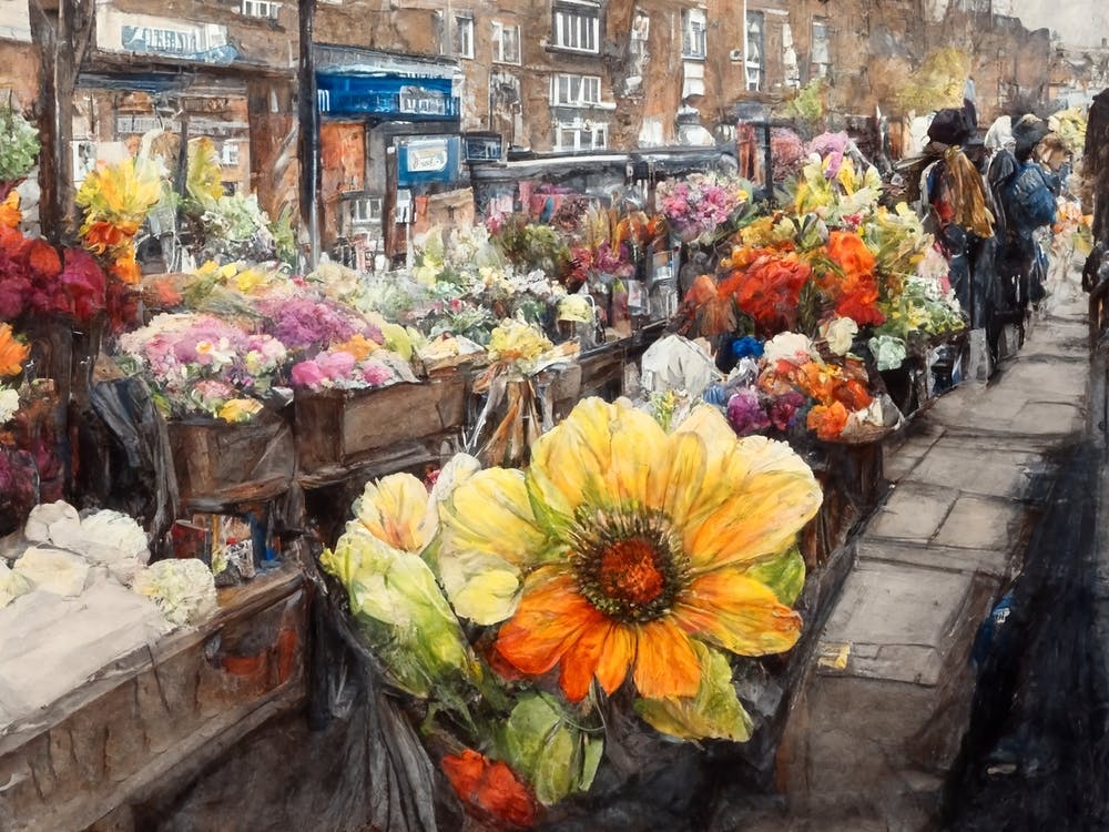 Columbia Road Flower Market Autumn Fall