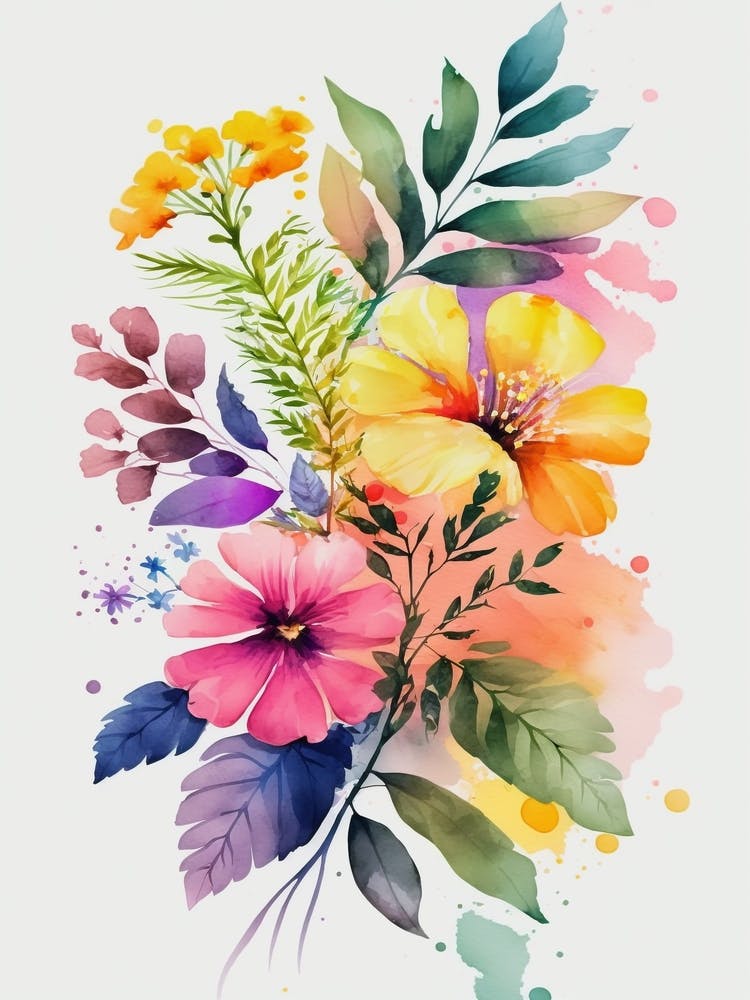 Fleurs Aquarelle 1