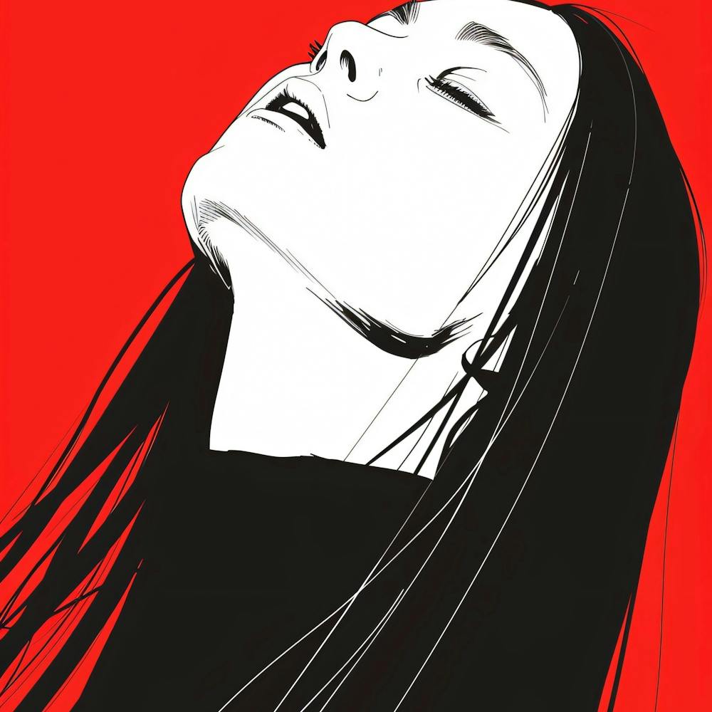 Woman With Long Hair 1