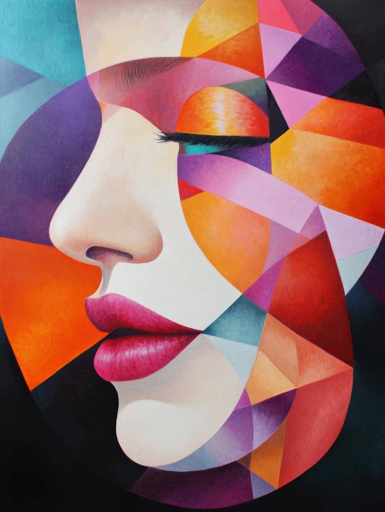 Abstract Of A Woman'S Face 43