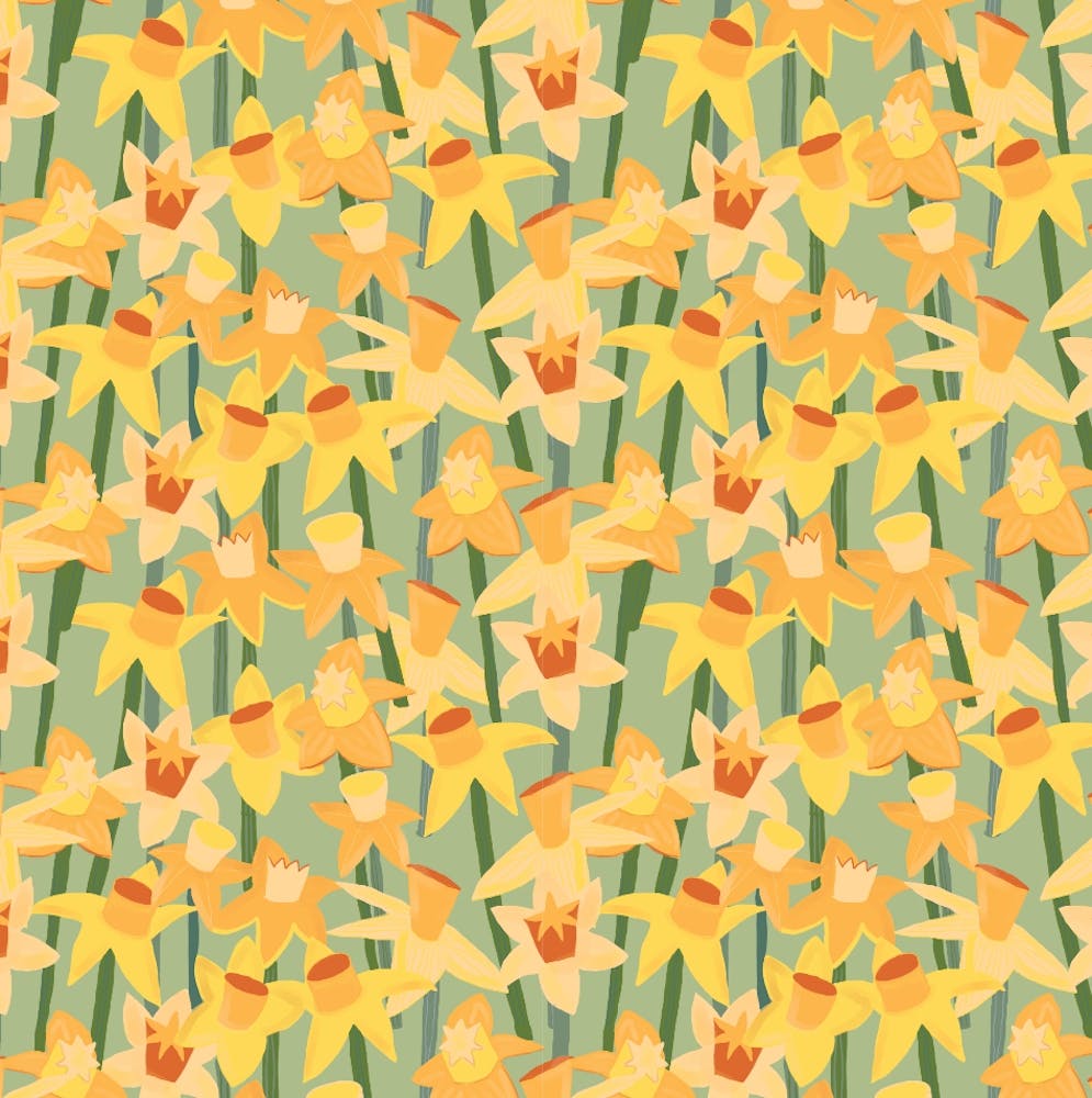 Daffodils Fabric
