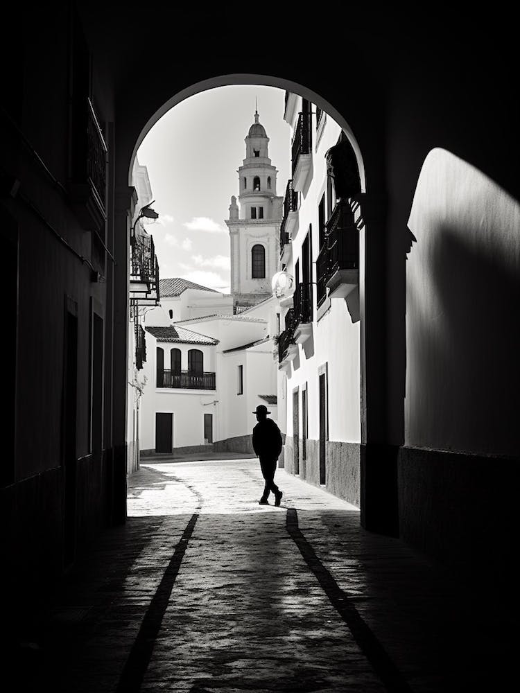 Jerez De La Frontera, Spain, Black And White Analogue Photography 1