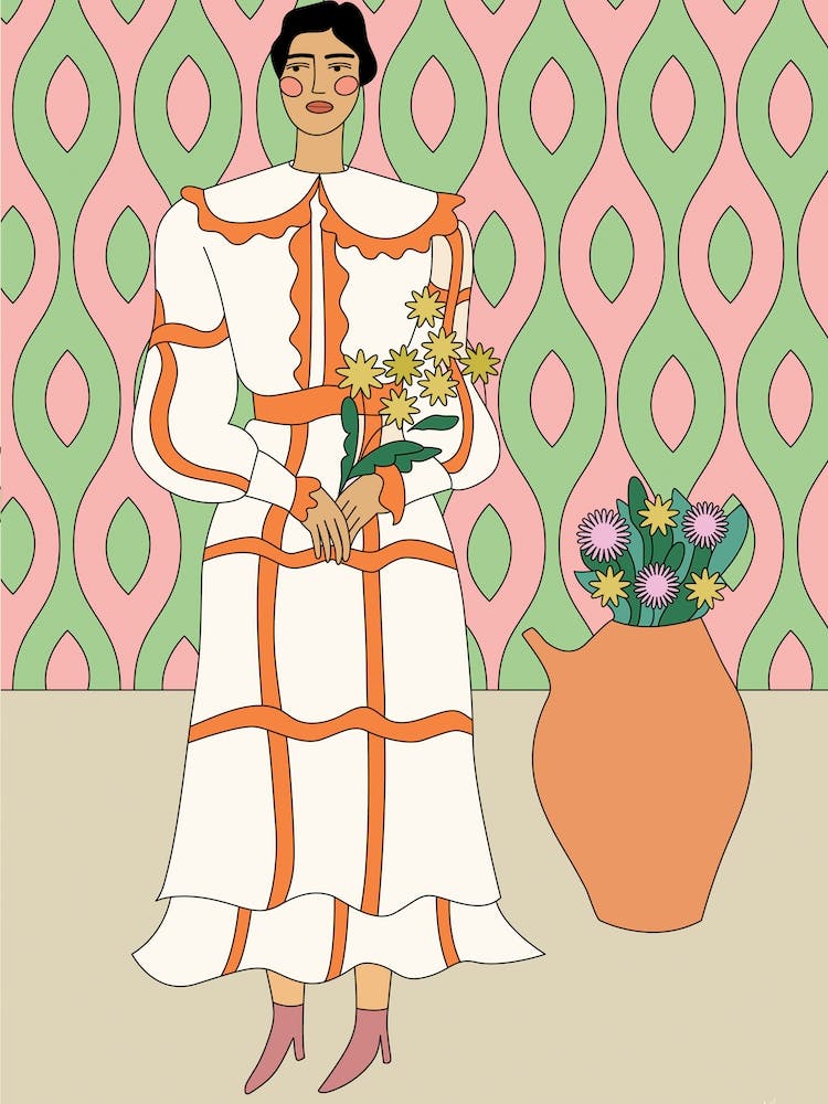 Girl With Flowers
