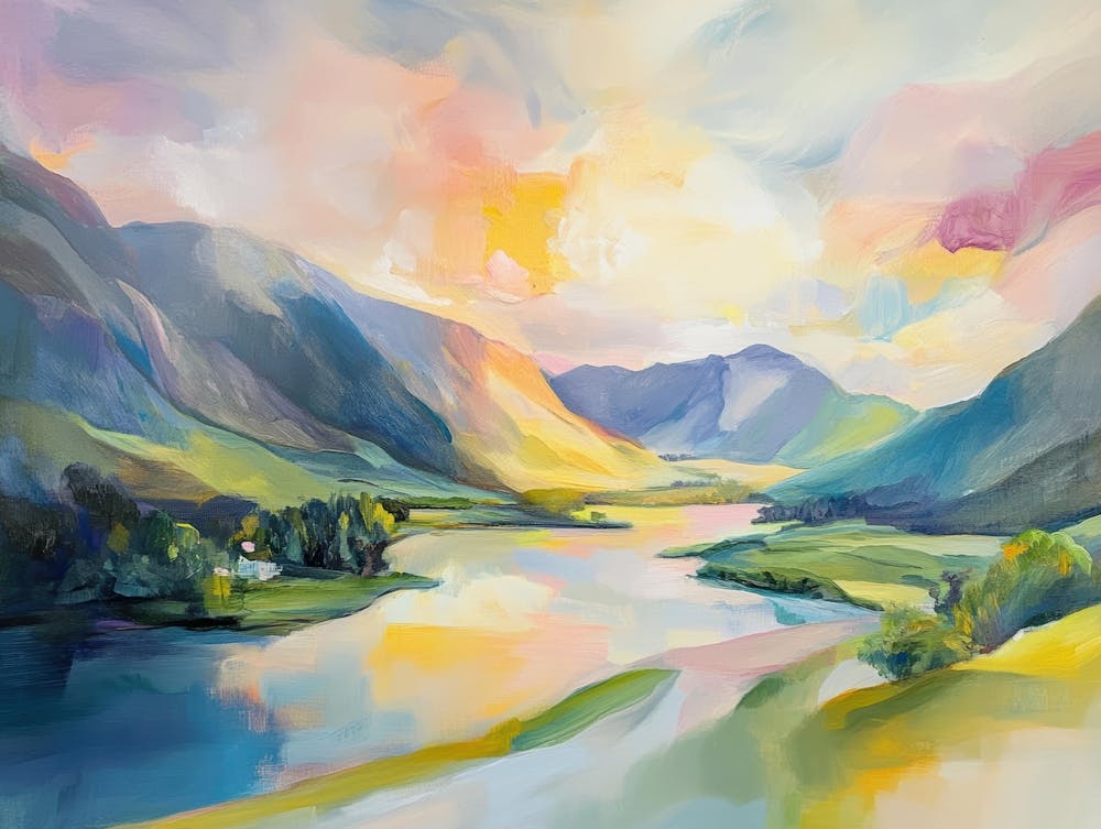 Lake District bei Sonnenuntergang