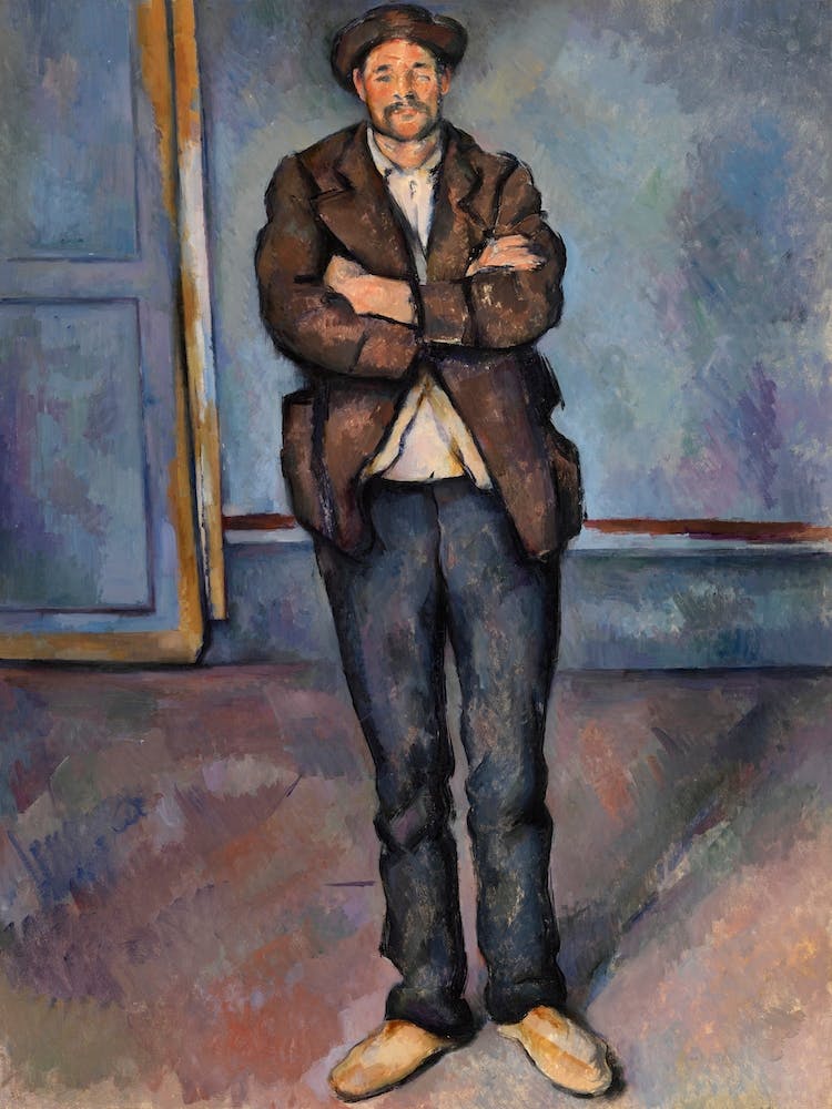 Peasant Standing With Arms Crossed, Paul Cézanne