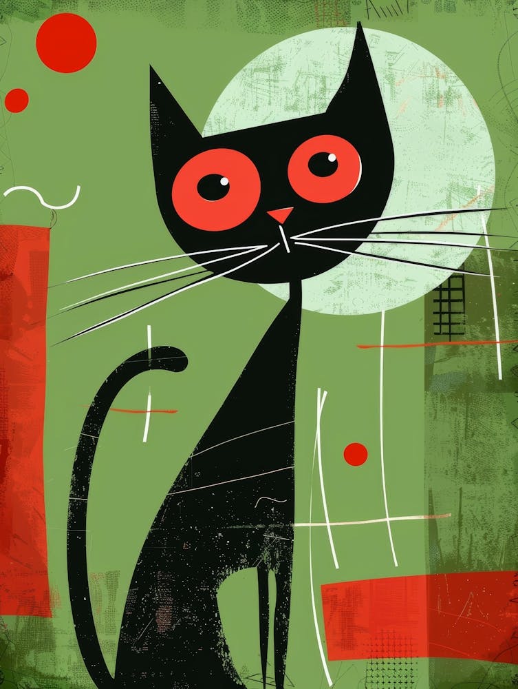 Black Cat With Red Eyes 5
