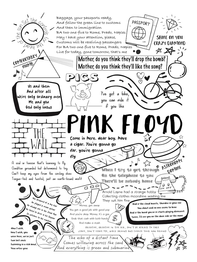 Pink Floyd Doodle Lyrics