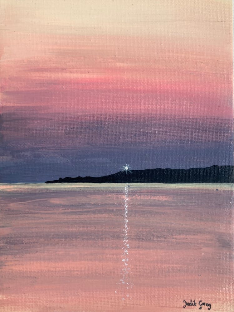 Lighthouse At Sunset