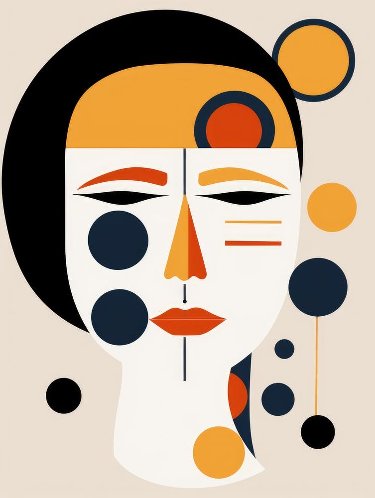 Abstract Woman'S Face 8