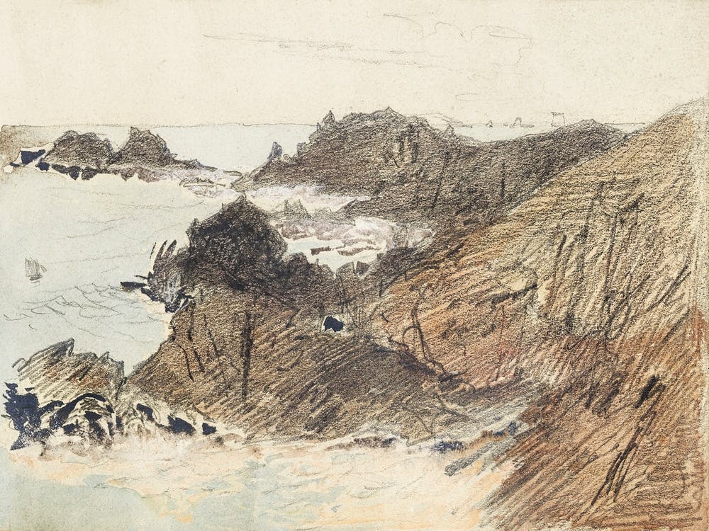 Rocky Coast From Scrapbook, John Singer Sargent