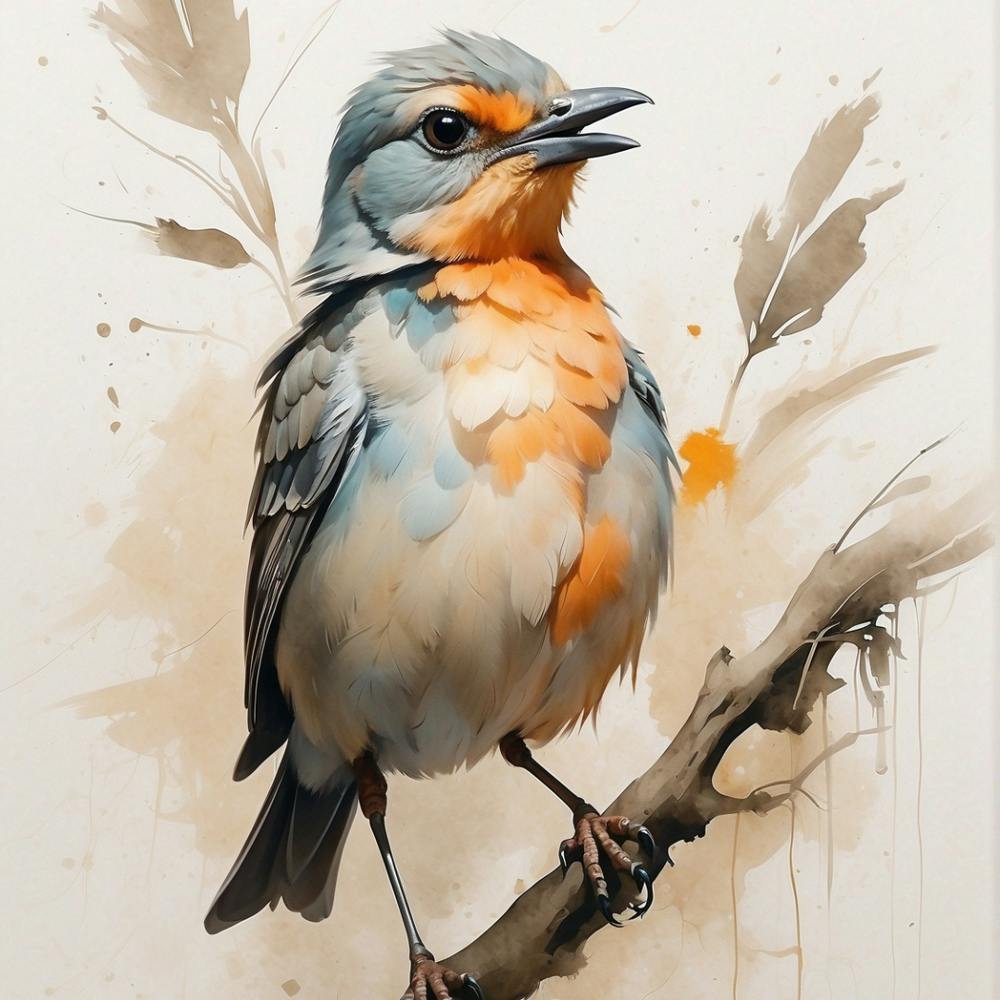 Oiseau sur une branche