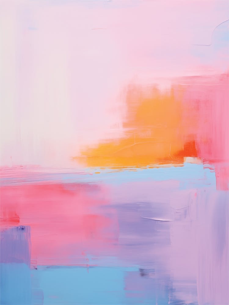 Abstract Painting Pastel Kaleidoscope